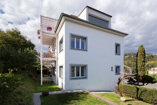Residential Building and Flat under the Sky